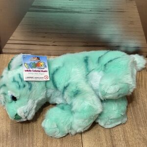 Mint Green Plush Tiger Cuddlekins Wild Republic
